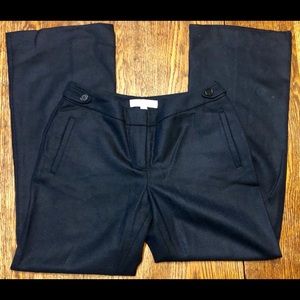❄️ LOFT Wool blend lined Trousers sz4P dk blue 🌤